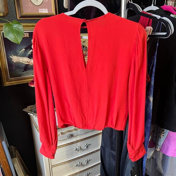 NWT Pinko Silk Ruffle Blouse - Picture 11 of 15
